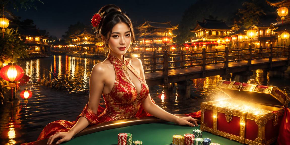 Không gian casino phong cách đèn lồng Hội An ấm áp về đêm